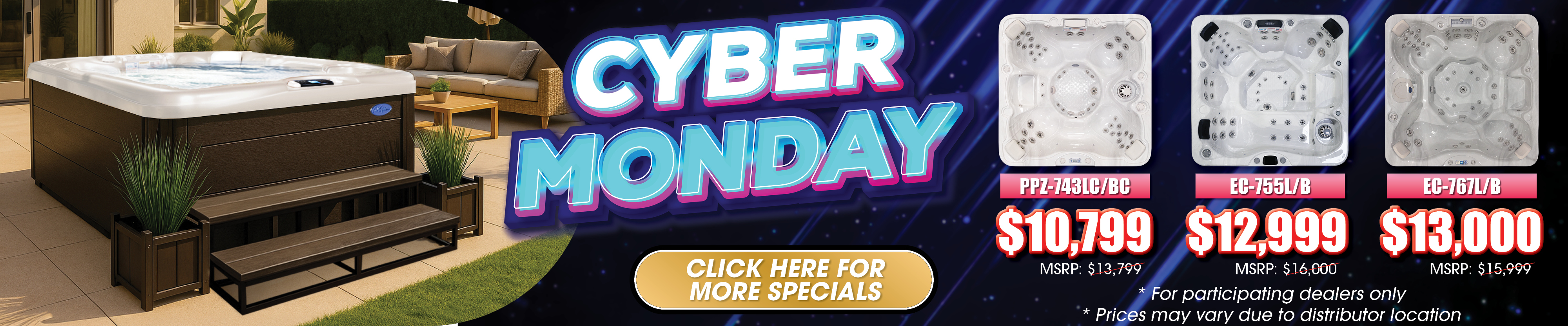 Calspas hot tub being used in a family setting - Colton